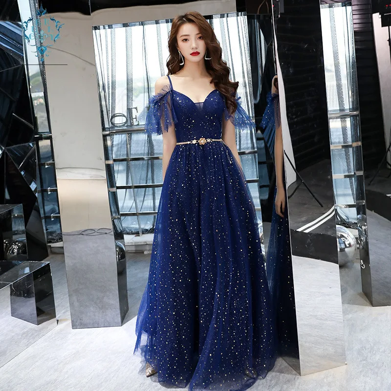 Кудрявый Сказочный Звездный волнистый большой подол вечернее платье женский