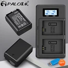 PALO NP-FW50 np fw50 Батарея Akku емкостью + светодиодным дисплеем и двойным портом USB, Зарядное устройство для Sony a37 Alpha 7 7R II фотоаппаратов моментальной печати 7S a7S a7R II a5000 NEX-7 DSC-RX10