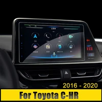 for toyota c hr chr 2016 2017 2018 2020 car gps navigation screen tempered glass steel protective cover film sticker accessories