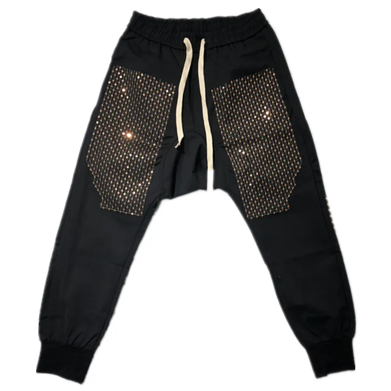 Брюки-султанки мужские в стиле Хай-стрит повседневные спортивные штаны