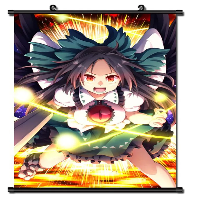 Японский аниме проект TouHou Subterranean Animism Reiuji Utsuho домашний Декор настенный свиток |
