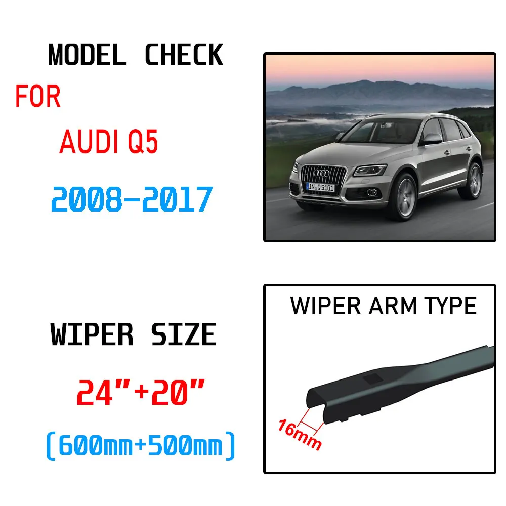 Для Audi Q5 2008 2009 2010 2011 2012 2013 2014 2015 2016 2017 аксессуары переднего лобового стекла