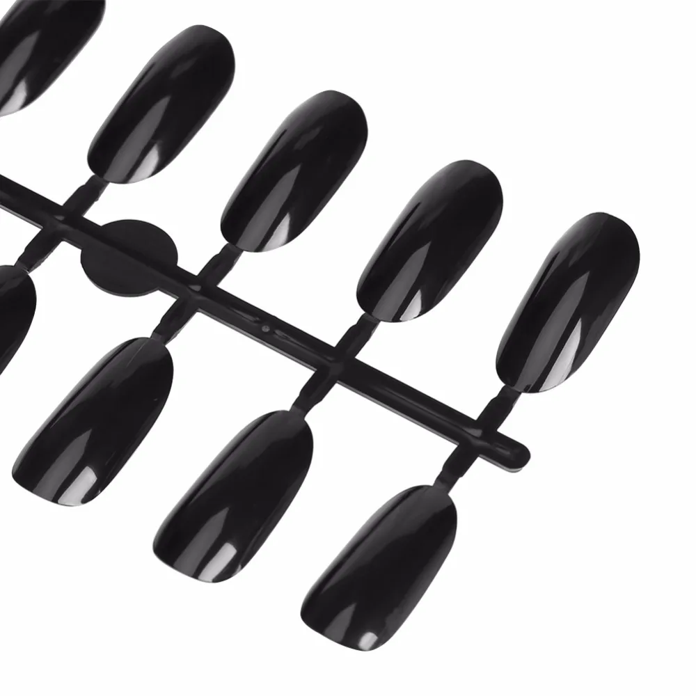 240 шт. овальные накладные ногти Типсы дисплей цветная карточка лак для ногтей