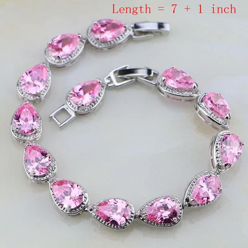 Комплект из колье и серёг серебра 925 пробы с фианитом