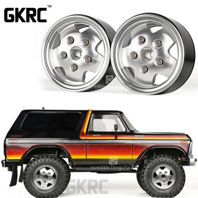 2 дюймовый металлический обод ступицы колеса Beadlock для 1/10 Rc Гусеничный автомобиль