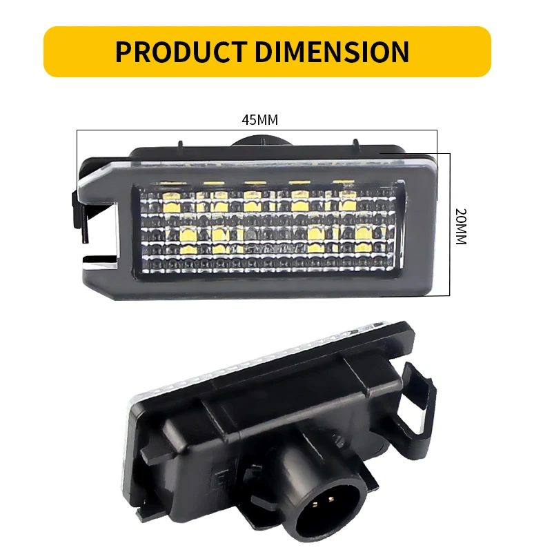 

2x Белые Canbus SMD светодиодные лампы для номерного знака для Jeep Grand Cherokee 14-20 Compass Patriot 14-17 для Dodge Viper 13-17