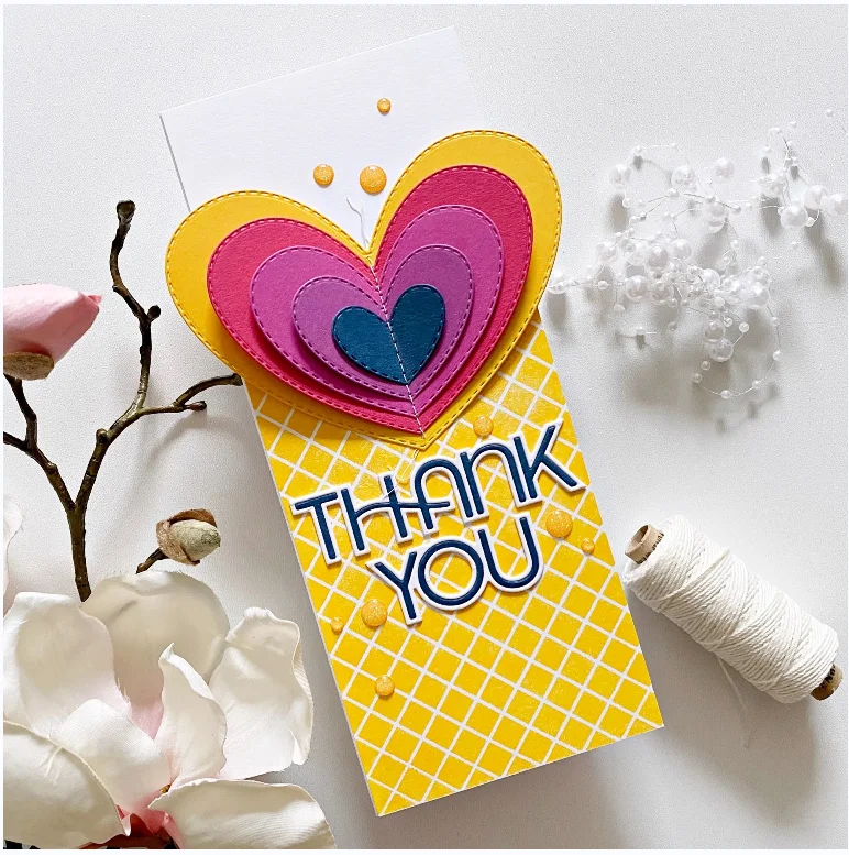 Металлические штампы с надписью thank you коврик для вырезания форма карточек