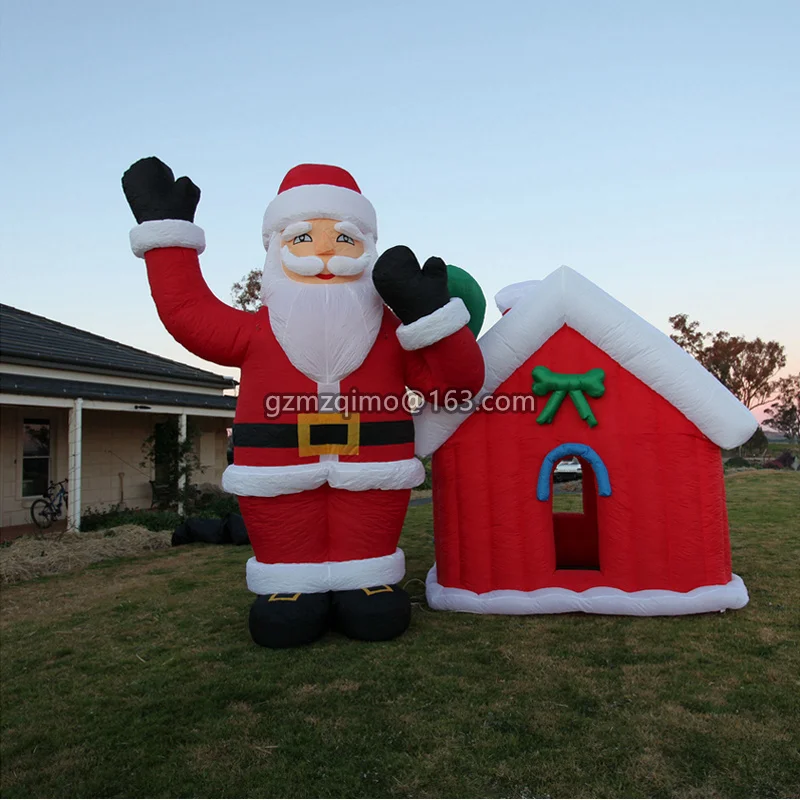

Giant 5mH Inflatable Santa Claus and 3X3M Inflatable Santa House
