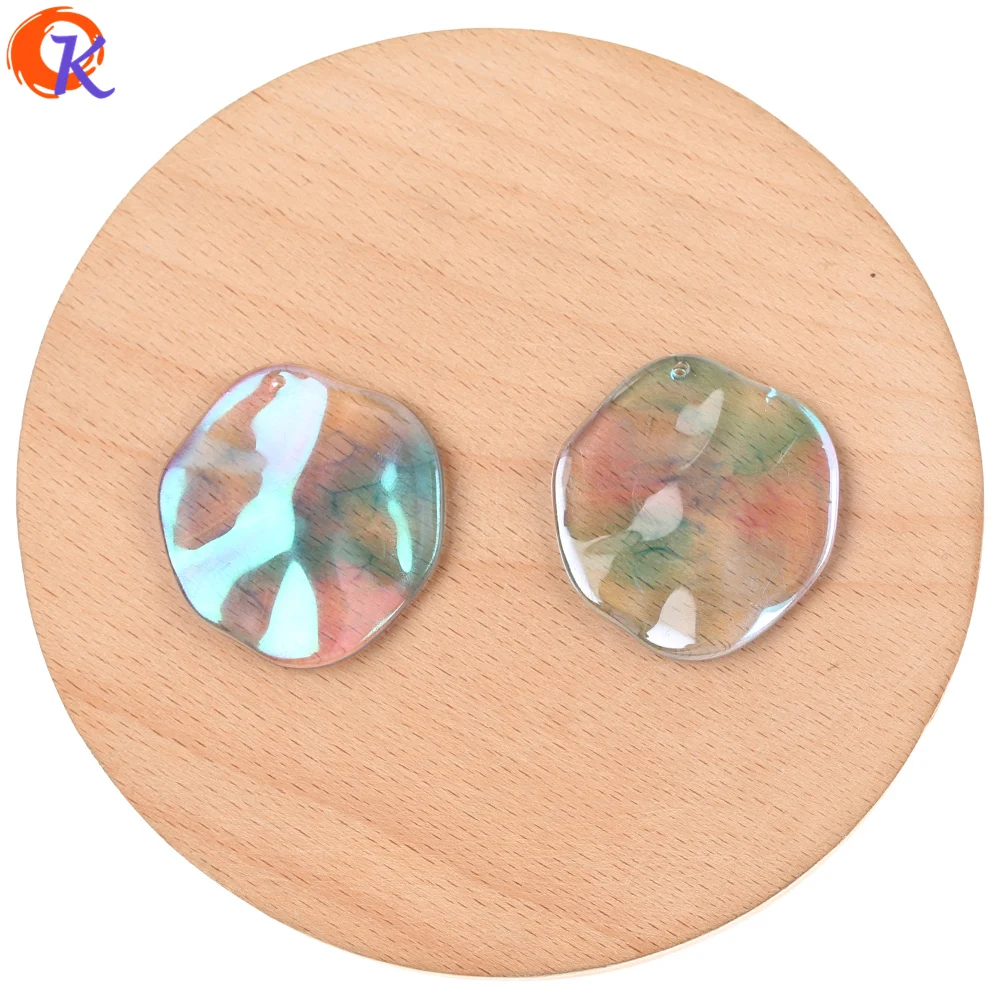 Cordial Design 30*32MM 50Pcs Jewelry Accessories/Hand Made/Aurora Effect/Resin Beads/DIY Charms/Jewelry Making/Earring Findings | Украшения