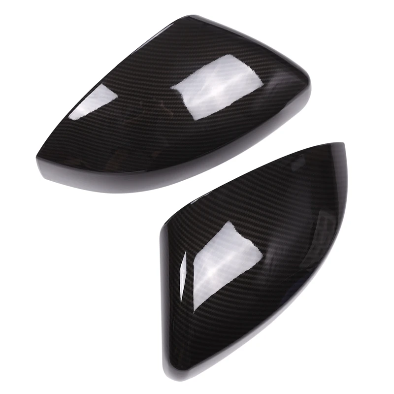 

NEW-Car Carbon Fiber Look Rearview Mirror Cap Cover Trim for Land Rover Range Rover Sport 2014-2020