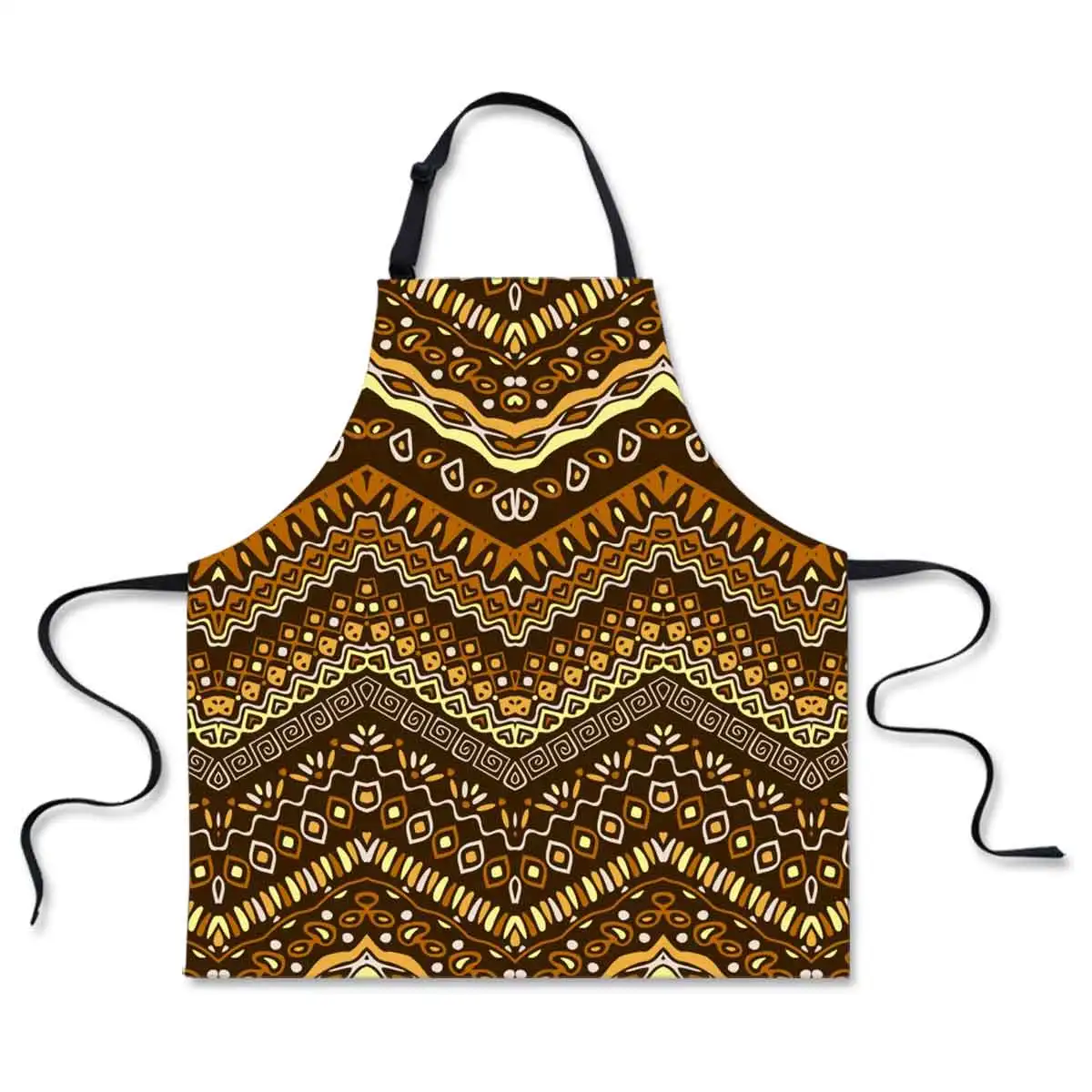 

Ethnic Tribal Print Kitchen Apron Cooking For Woman Men Chef Waiter Cafe Shop BBQ Hairdresser Aprons Custom Logo Gift