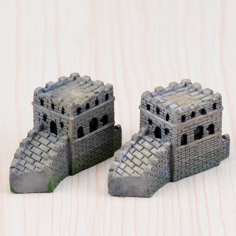 2 шт. резиновая китайская модель Великой стены игрушки Фигурка Скульптура