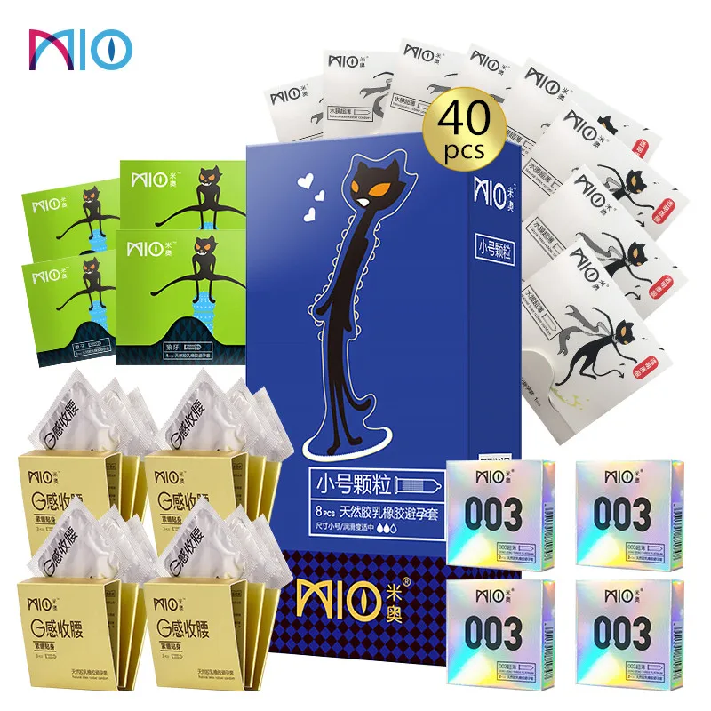 MIO 3D Delay Condoms for Man 49mm Tight Fit Big Dotted Large Particles Penis Sleeve Extra Lubricant Fancy Condom Safe Sex shop | Красота и