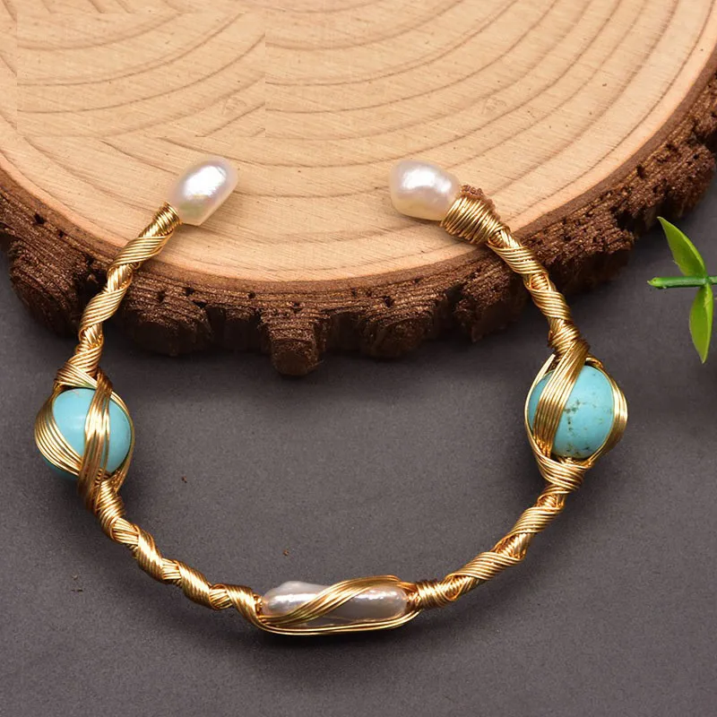 Natural Baroque Pearl Bangle Statement Bracelet Cuff Bangles for Women Girls Wedding Party Jewelry Handmade Original Jewellery
Natural Baroque Pearl Bangle Statement Bracelet Cuff Bangles for Women Girls Wedding Party Jewelry Handmade Original Jewellery