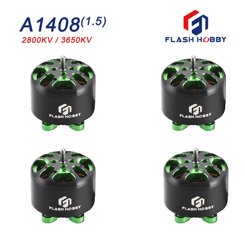 4 шт./лот FLASHHOBBY Артур серии A1408 1408 2800KV 3650kv бесщеточный двигатель для RC DIY FPV гоночный
