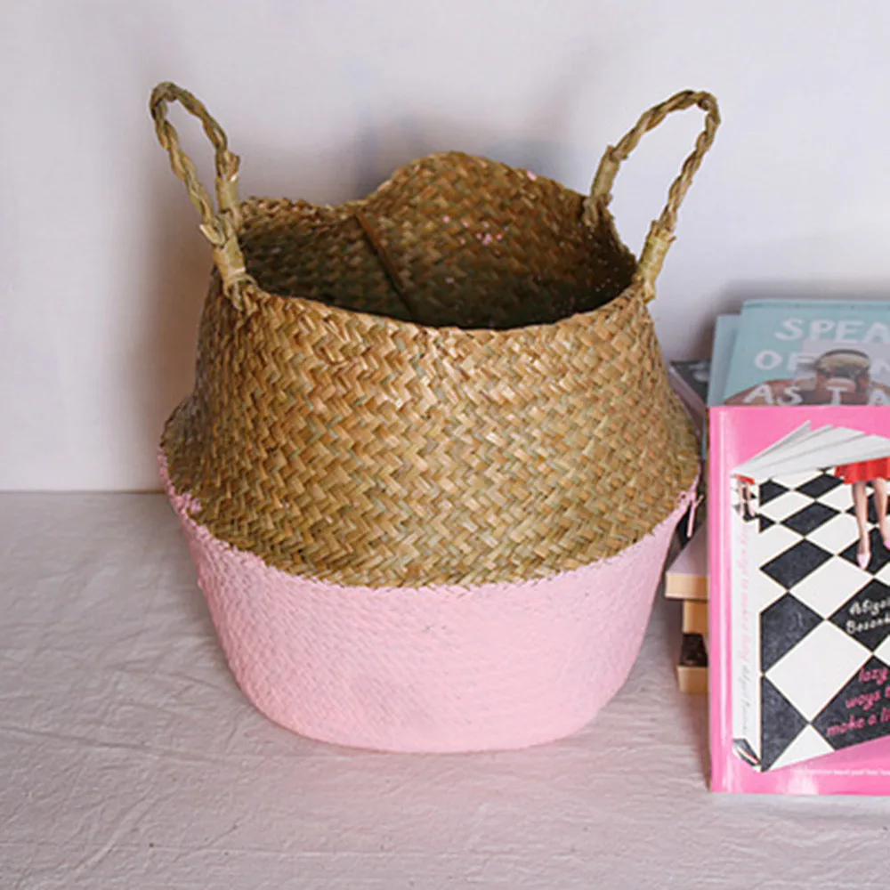 

Seagrass Wicker Basket Wicker Basket Flower Pot Folding Basket Dirty Basket Doniczki Ogrodowe I Donice Planter Doniczki