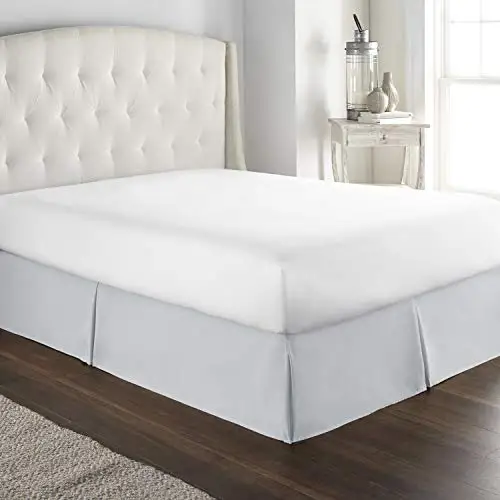 

Hotel Luxury Bed Skirt/Dust Ruffle 1800 Platinum Collection-/14 inch Drop/Wrinkle & Fade Resistant, Top Quality Linens