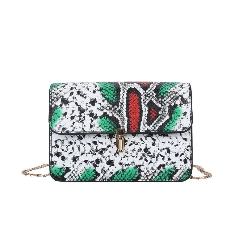 

Snake Small Bags for Women 2021 New Leather Baguette Bag Chain Designer Crossbody Bags Lady Fashion Luxury Shoulder Bag Ladies