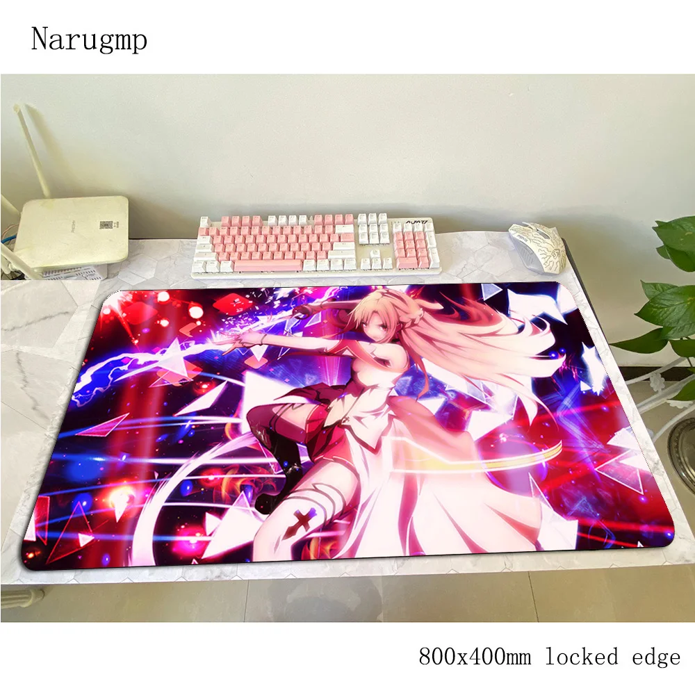 Sword Art Online коврик для мыши геймер Самый дешевый 800x400x3 мм notbook игровой HD Печать