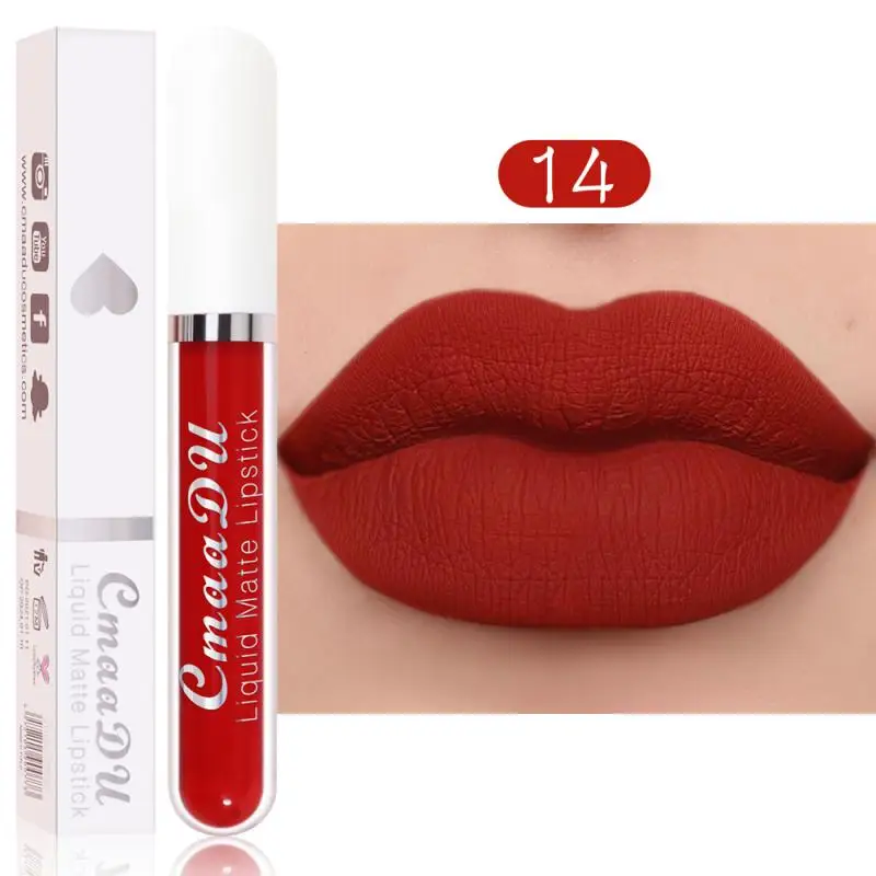 

18 Colors Velvet Matte Lip Gloss Waterproof Lasting Moisturizing Lip Glaze Not Easy To Fade Lip Gloss Lipstick Makeup TSLM1