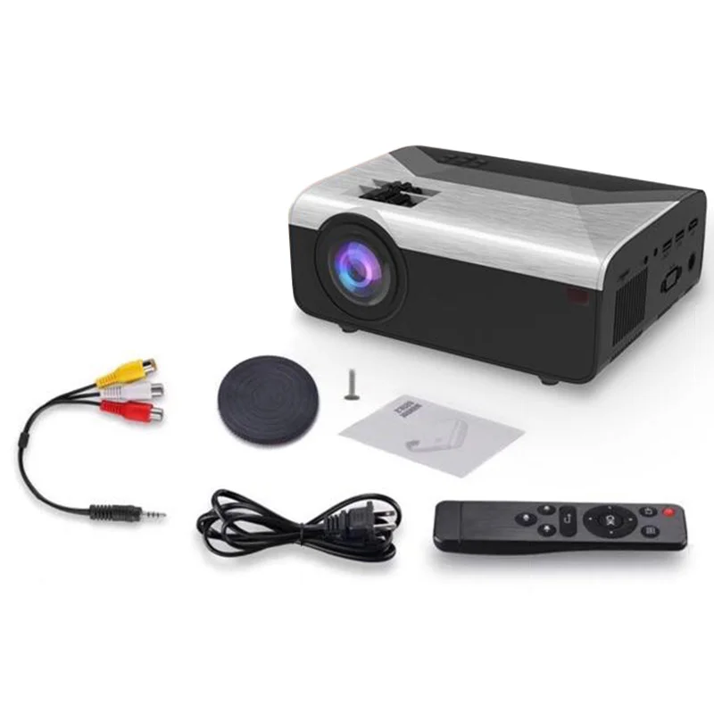 

Portable Mini Projector Home Projector HD 1080p 5000LM Portable Audio Vide Projection Home Projects Theater Projects Accessories