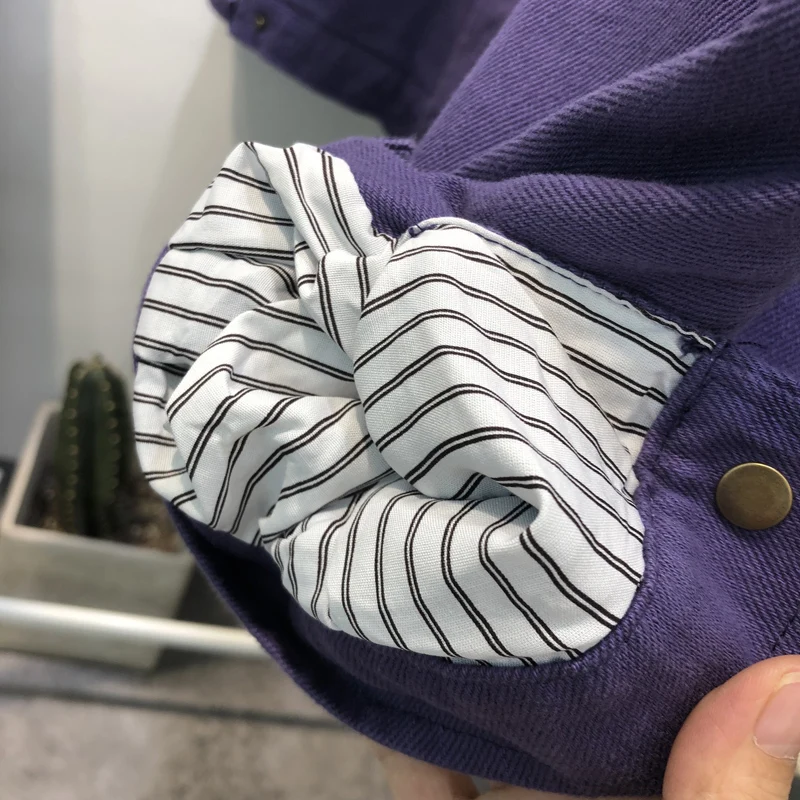 

2020 Spring Women High quality Denim Jacket Zipper Pocket Long sleeve Jeans Jacket Women Loose Jeans Coat Harajuku Jackets