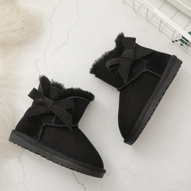 Зимние сапоги из натурального меха 2020 для девочек и мальчиков зимние натуральной