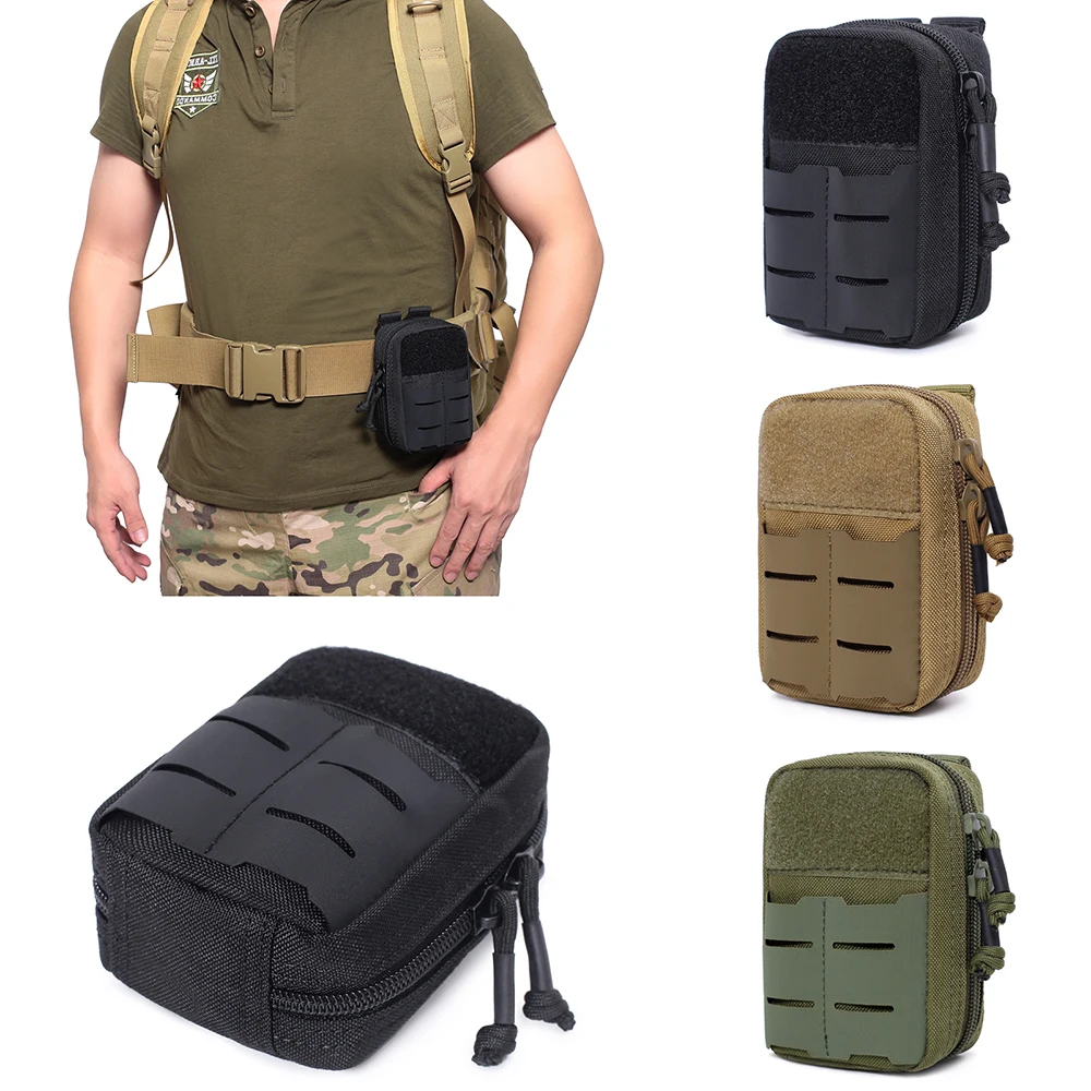 Kit de primeros auxilios táctico Molle, bolsa médica, cinturón de caza al aire libre, paquete de cintura, Camping, escalada, utilidad militar, bolsa de herramientas EDC