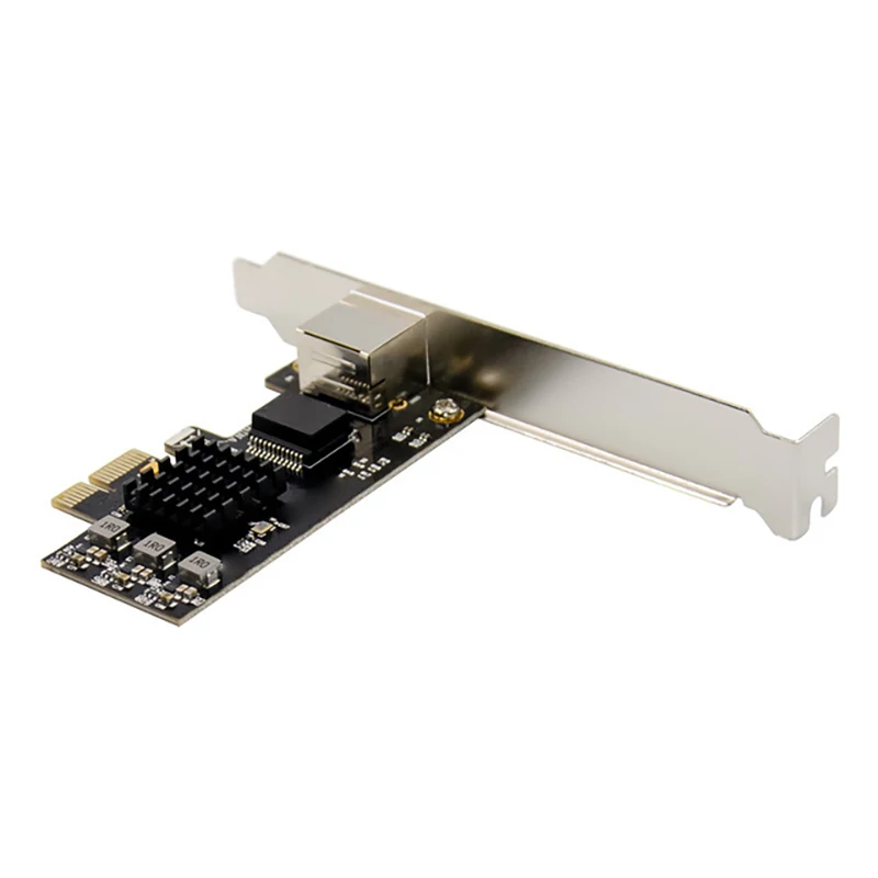 

PCI-E Network Card PCI-E X1 RTL8125 Single-Port 2.5G Gigabit Server Network Card 2.5GbE Multi-Gigabit NIC