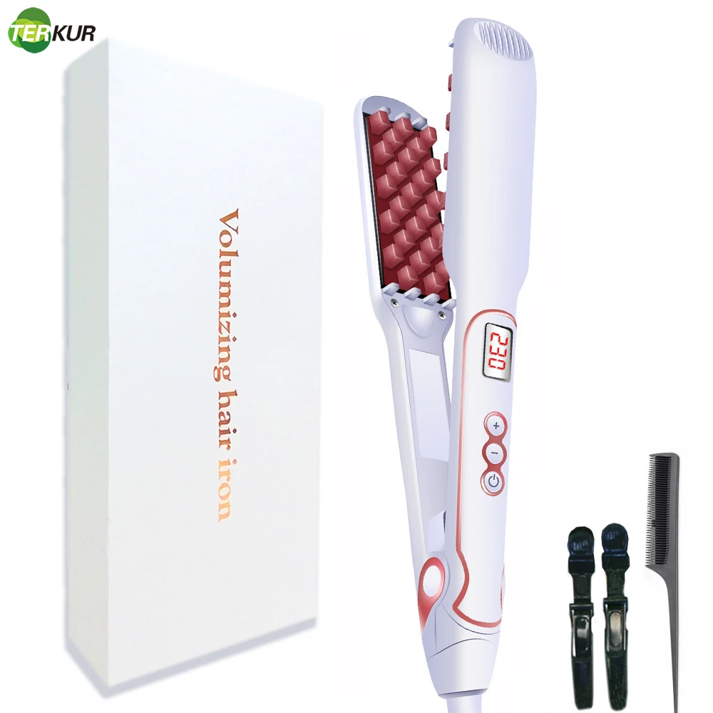 

Volumizing Hair Iron Hair Curler Corn Beard Splint Curling and Straightening Dual-purpose Electric Splint Won't Hurt Hair Roots