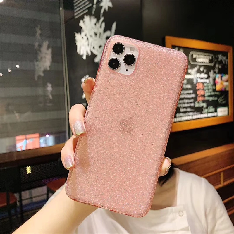

New INS Glitter Crystal Phone Case For iPhone XR 11 Pro XS MAX Back Cover For iPhone 7 8 Plus X SE luxurious Bling diamond case