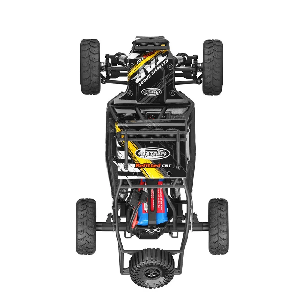 Wltoys 18428 Модернизированный 540 щеточный мотор высокая скорость 40 км/ч 1:18 4D 2,4G RC автомобиль