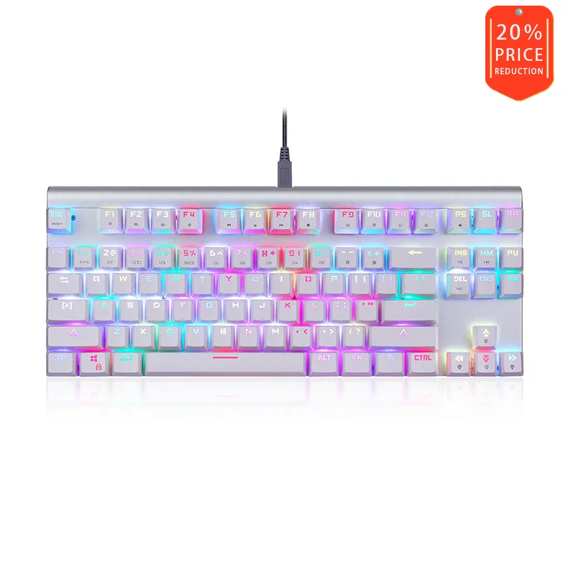 Механическая клавиатура MOTOMOTOSPEED CK101 87 клавиш USB кабель NKRO RGB подсветка