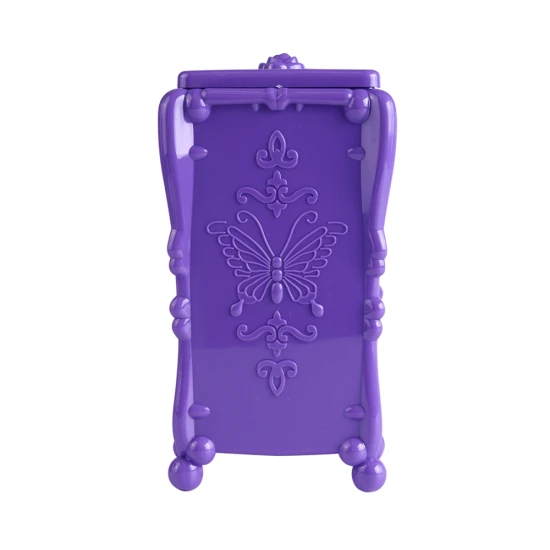 Purple STZ 1 шт. хлопок Макияж Органайзер коробка для хранения чистящие хлопковые салфетки для удаления гель-лака держатель Контейнер дизайн ногтей Подставка под Инструменты Чехол#014 - Цвет: Purple