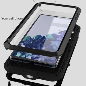 For Samsung GALAXY S20 Fe Case LOVE MEI Shock Dirt Proof Water
Resistant Metal Armor Cover Phone Case for Galaxy S20 FE 5G