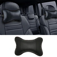 1 pc chair cushion faux leather cushion hole digging neck car headrest cushion for auto decorative pillow safety supplies s4n1