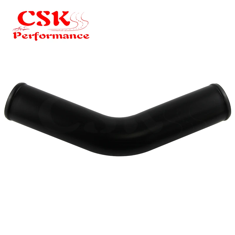 

45 Degree 57mm 2.25" Aluminum Intercooler Intake Pipe Piping Tube Hose Black