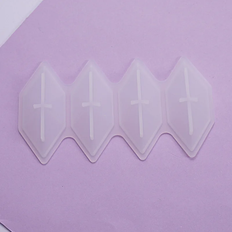

DIY Diamond Resin Mould Four Hexagon Diamond Crystal Epoxy Mould Decoration Pendant Pendant Mirror Silicone Mold Jewelry Making