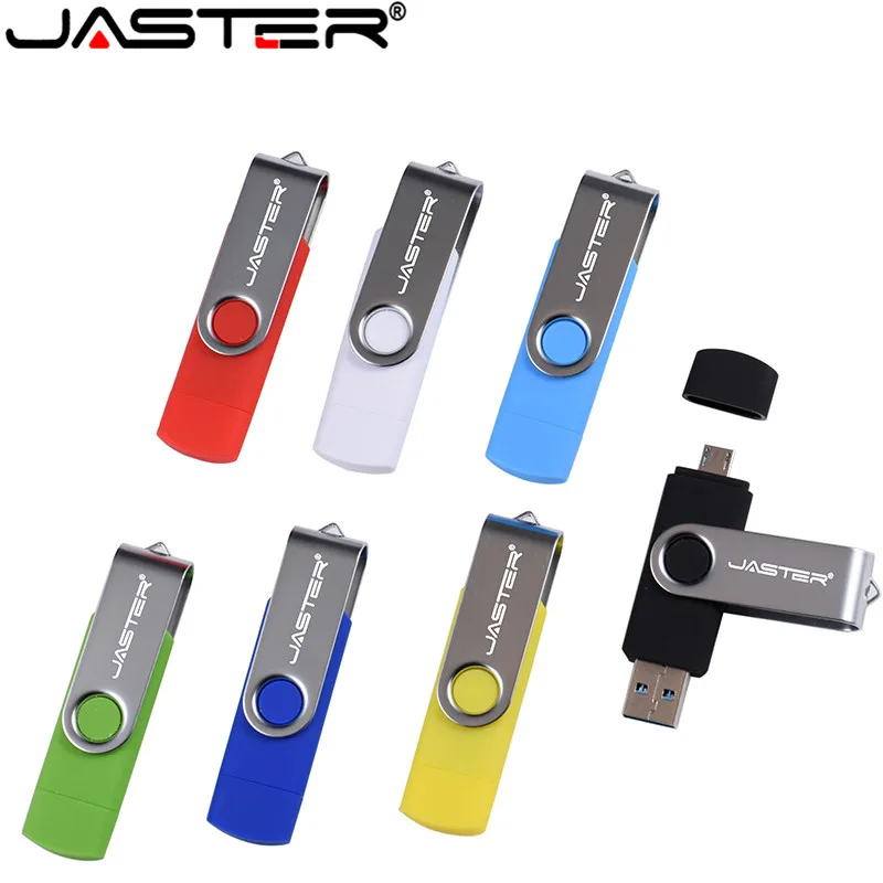 Usb флеш накопитель JASTER OTG 8 ГБ 16 32 64 128 2 в 1 usb диск бесплатная доставка|USB