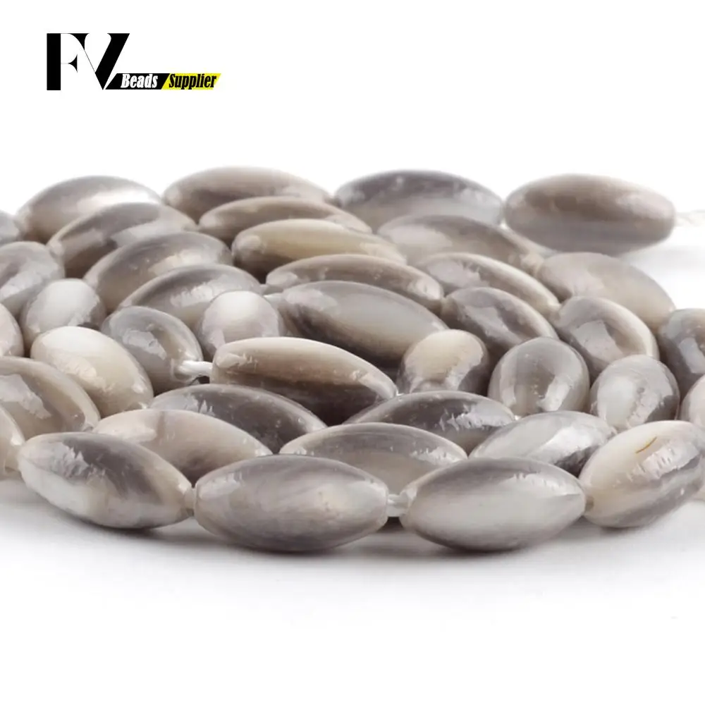 Натуральный 5*10 мм серый рис Форма стеклянные бусы для рукоделия ювелирных