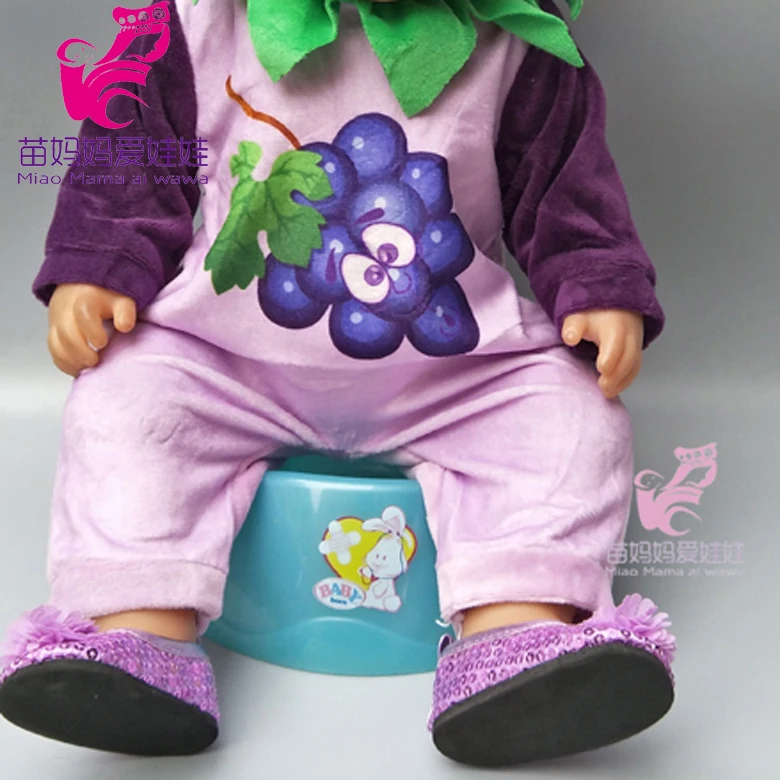 Куклы Новорожденные 43 см комплект одежды с темными цветами и брюками для