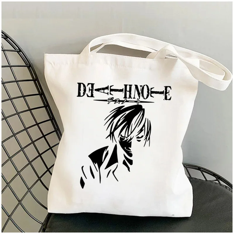 

Death Note Bleach-ichigo shopping bag recycle bag shopper tote bolsa canvas handbag bag fabric sacola foldable sac tissu