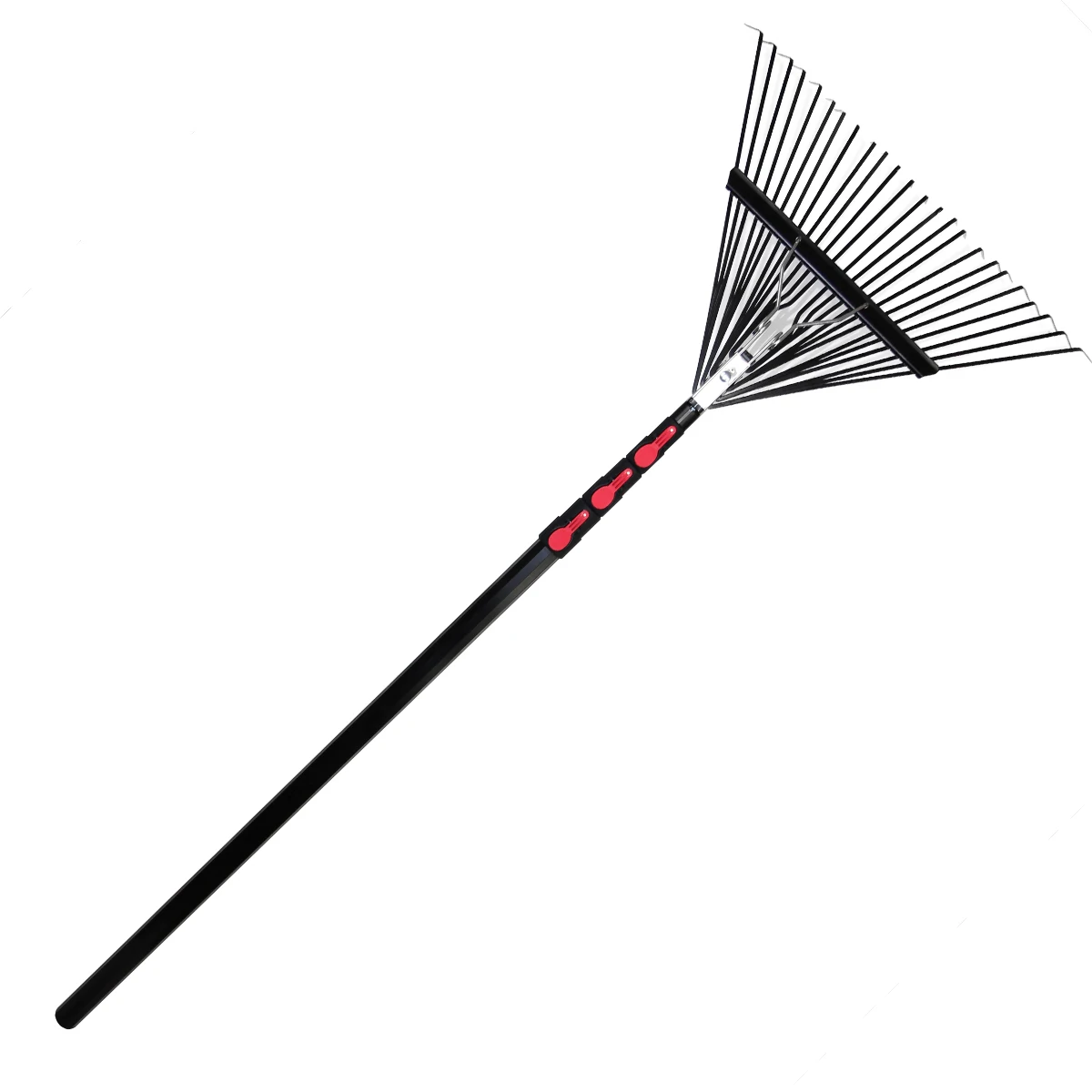 

Extentool garden rake with telescopic handle for garden tools