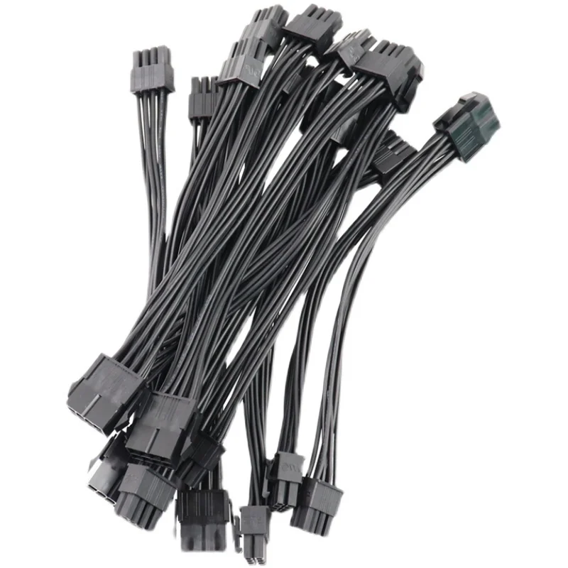  5Pc/10 Pcs 20Cm Video card 8 Pin Female To 2*8 P(6 + 2)pin Extension cord Man Pcie Pci Express 4 Lines 18AWG Cable