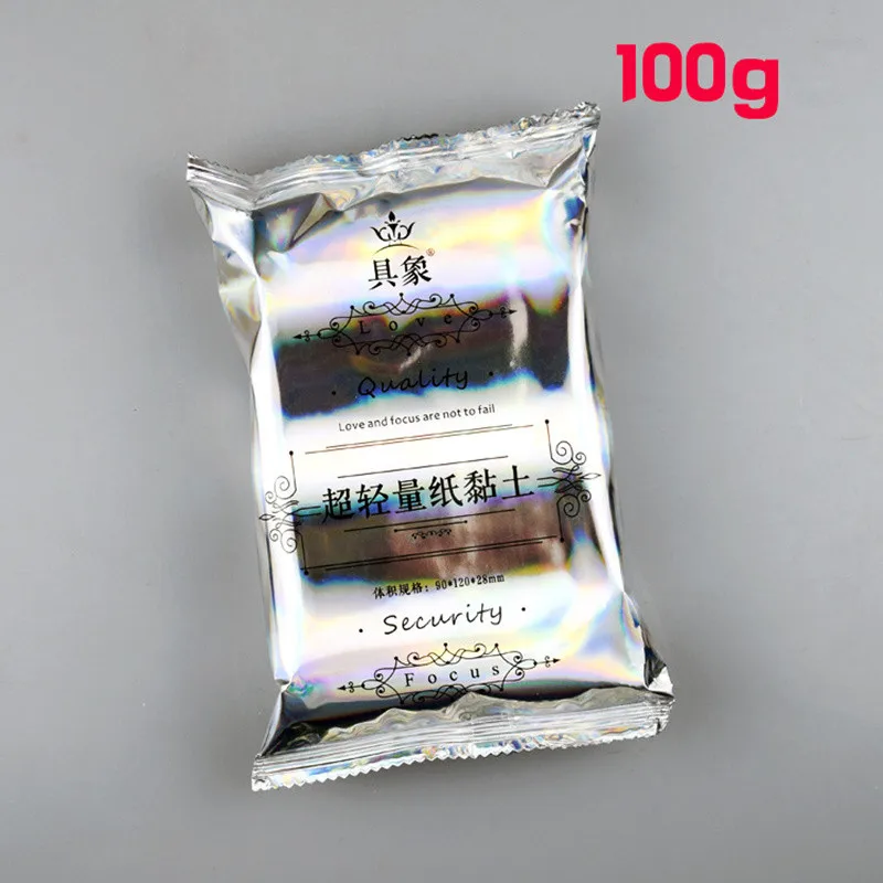 1 Monster paper 100 г Супер-светильник, глина из грязи, белая твердая обложка, мягкая бумажная глина, антистрессовая шпатлевка, пластилин, детская игрушка, новая упаковка - Цвет: 1