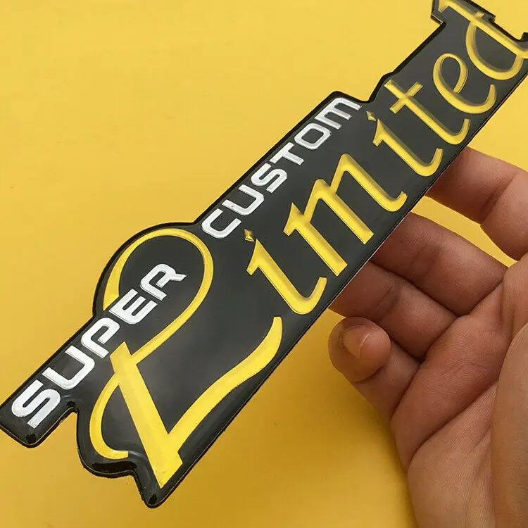Металлический ограниченный супер пользовательский автомобильный брызговик эмблемы багажник спортивный значок наклейка