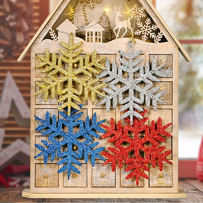 4 шт. 11 см пластиковые украшения для рождественской елки|Искусственный снег и