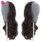 34 человеческие волосы EAYON, полупарики, волнистые перуанские человеческие волосы Remy, парики без клея, полностью волнистые волосы машинной работы для чернокожих женщин