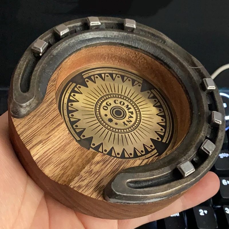 Аксессуары для сигар оригинальная подковообразная пепельница из твердой