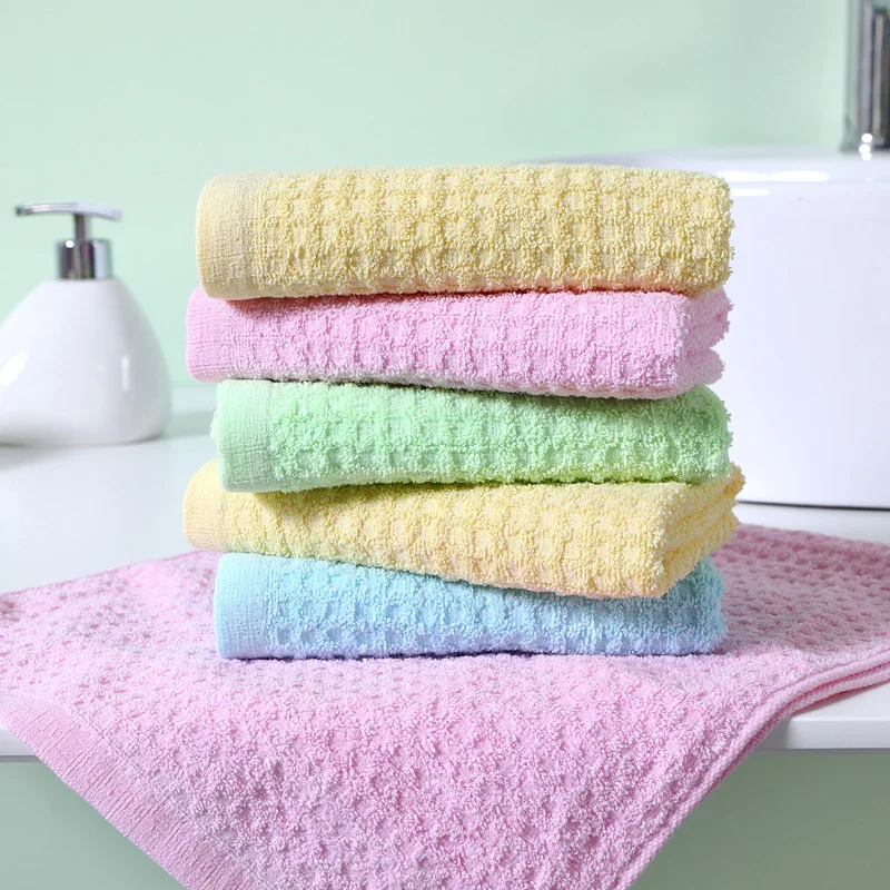 Новый стиль простое окрашенное полотенце 100% Хлопковое домашнее мягкое